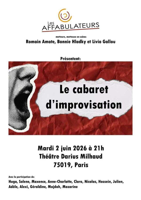 Restitution Adultes 2025-2026 des cours d'improvisation du vendredi soir de Paris