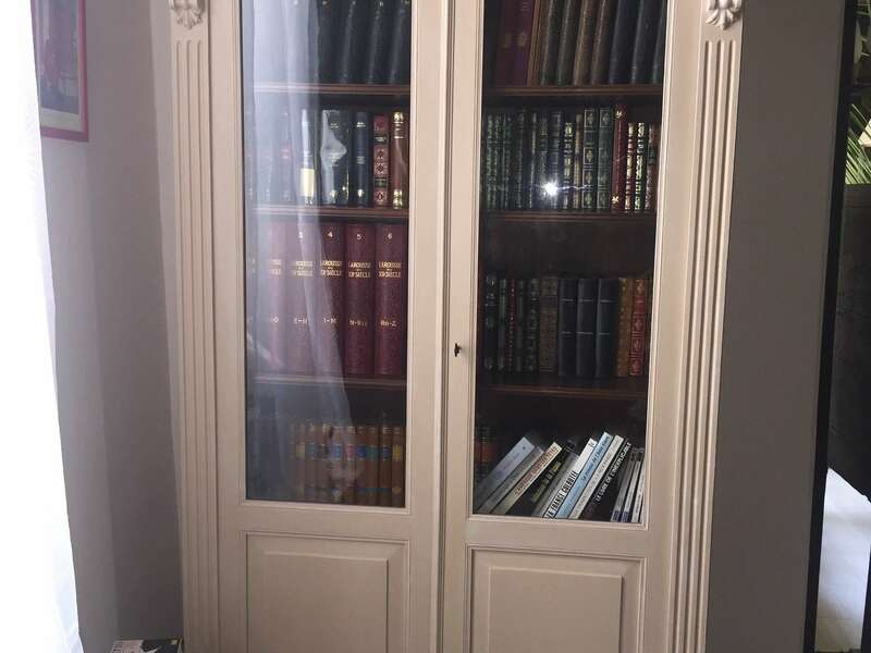 Armoire bibliothèque
Patine Color'Mat Sable poudré Blanc