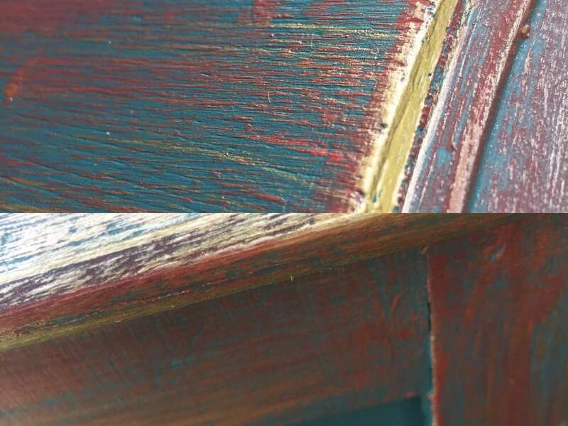 Détail patine sur chevet