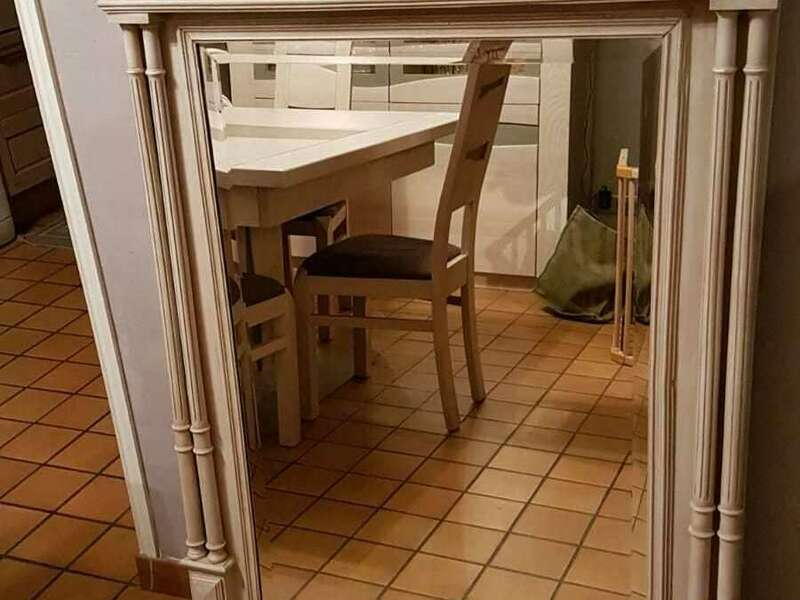 Trumeau Henri IV ciré
Patine Color'Mat Quartz et glacis teinté Sable 