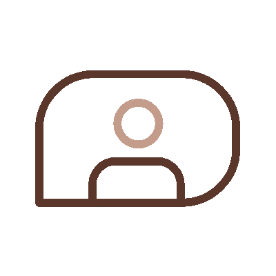 Wired outline 205 chat message user hover pinch