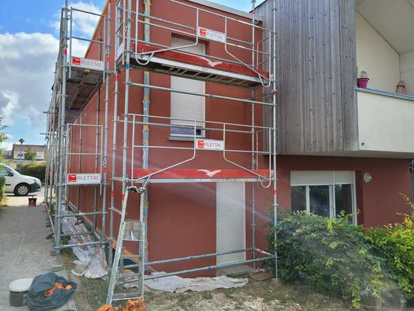 Refection d'un enduit projeté