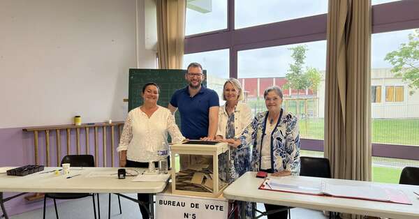 Tenue de bureau de votes à Colomiers pour les Européennes.