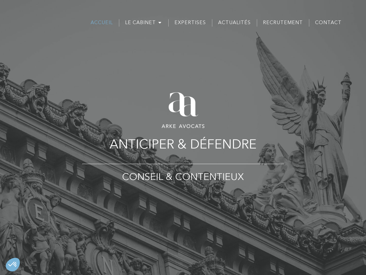 Exemple de site internet de Avocat à Paris