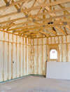 maison en rénovation avec isolation thermique extérieure
