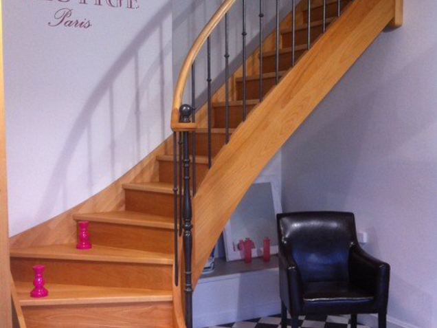 Refaire ses escaliers en bois avec AMF Menuiserie sur Paris île de France