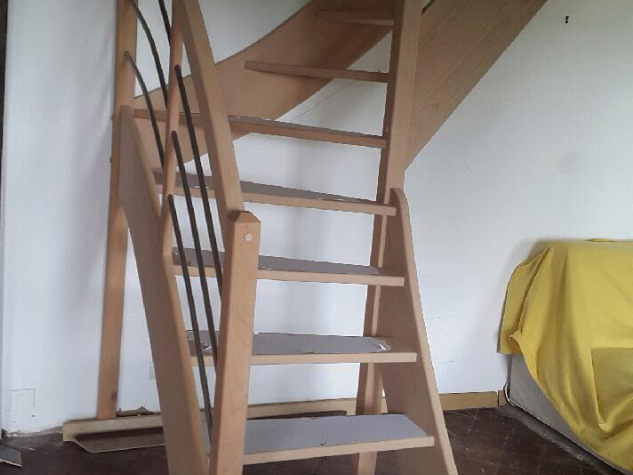 AMF Menuiserie, escalier en bois sur mesure. Fabrication, réparation et entretien
