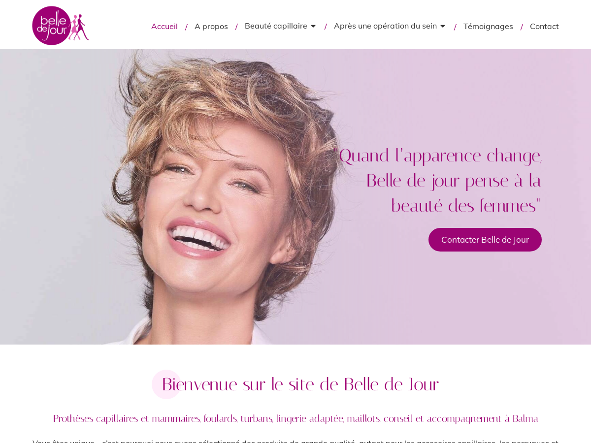 Exemple de site internet de Coiffure à Balma