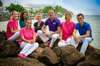 Equipe du cabinet au bord de la mer