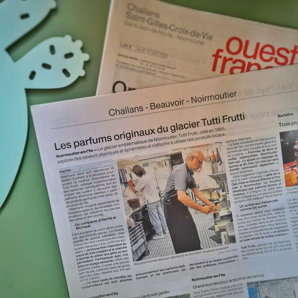 Ouest France: Les parfums originaux du glacier Tutti Frutti