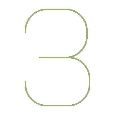 Wired outline 2433 number 3 hover draw  3 