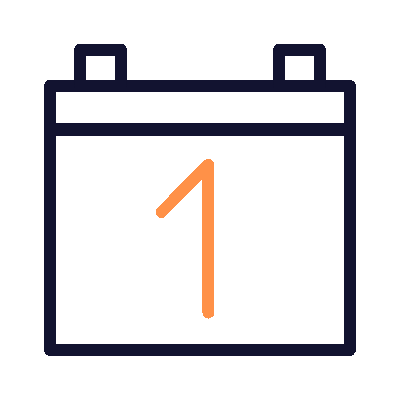 Wired outline 28 calendar  7 