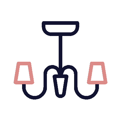 Wired outline 1650 chandelier