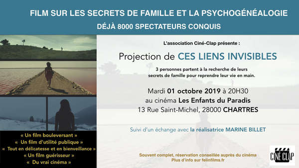 Projection du film à Chartres "Ces liens invisibles"