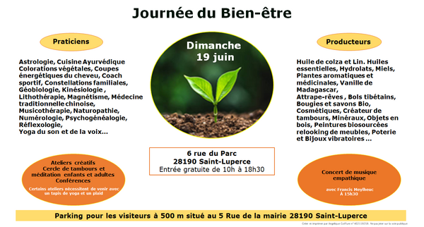 Journée Bien-Être du 19 juin 2022 à St Luperce (28)