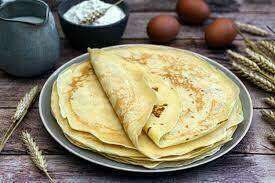 Crêpes au yaourt à la vanille en fin de vie : pour environ 12 crêpes