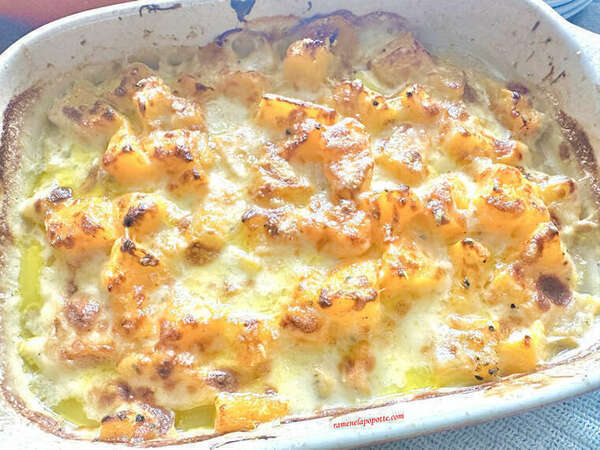 Gratin de potimarron à la cancoillotte 