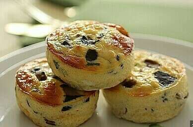 mini flans aux champignons