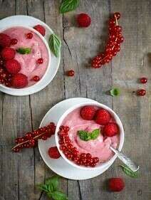 Nice Cream framboises, fraises et bananes