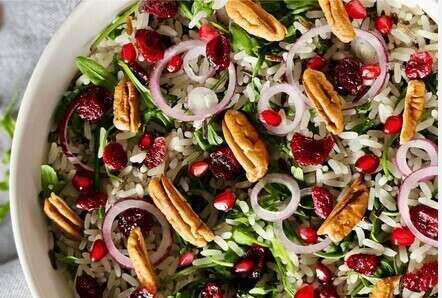 salade de riz 3 couleurs à la féta 