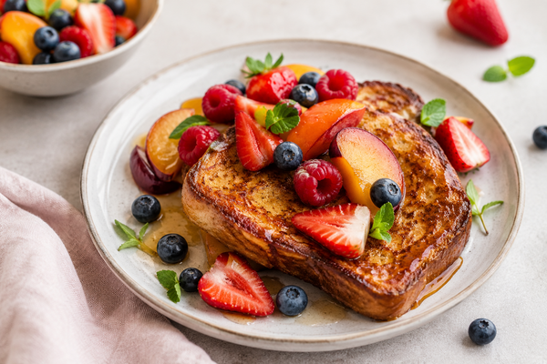 Pain perdu aux fruits d’été
