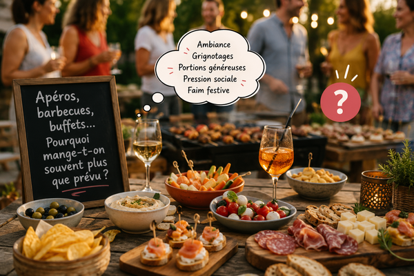 Apéros, barbecues, buffets… pourquoi mange-t-on souvent plus que prévu?