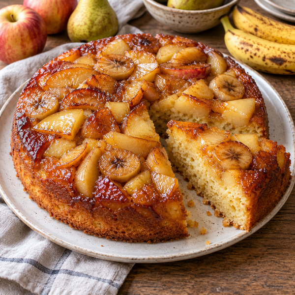 Gâteau renversé aux fruits antigaspi