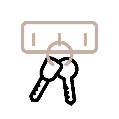 Wired outline 1643 key holder  2 