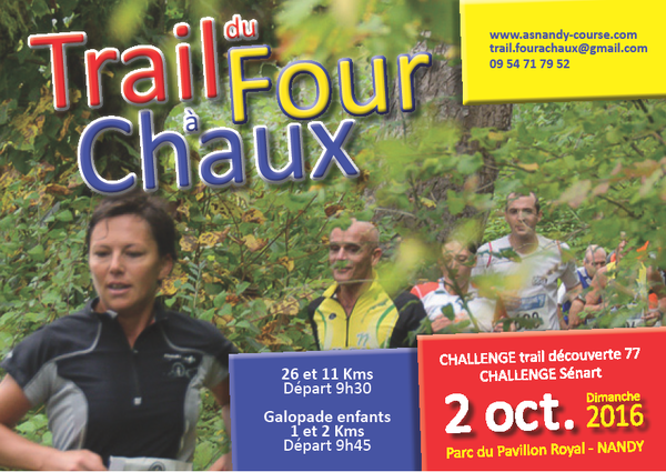 Trail du Four à chaux 2016, team sport santé cabinet des tournesols Nandy