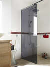 PAROI DE DOUCHE EN VERRE TEINTÉ GRIS
