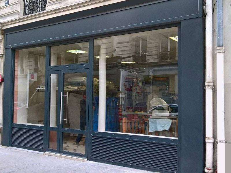 AMF Façades de magasins en Aluminium à Paris.