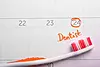 Brosse à dent calendrier