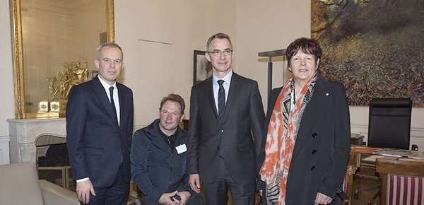 Venue à Paris de M. Yann Jondot, Maire de Langoëlan et paraplégique, sur les enjeux de l'accessibilité