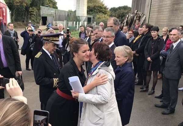 Visite de la Secrétaire d'Etat Mme Marlène Schiappa au Lycée Le Gros Chêne de Pontivy
