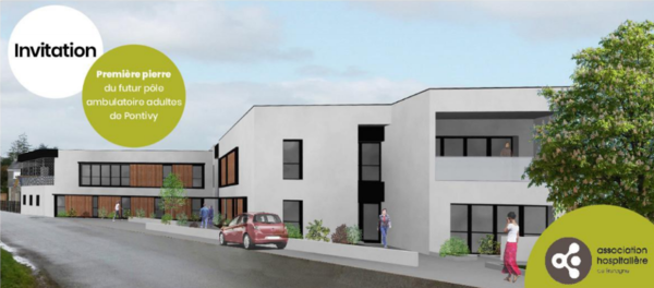 Première pierre du futur pôle ambulatoire adultes de Pontivy
