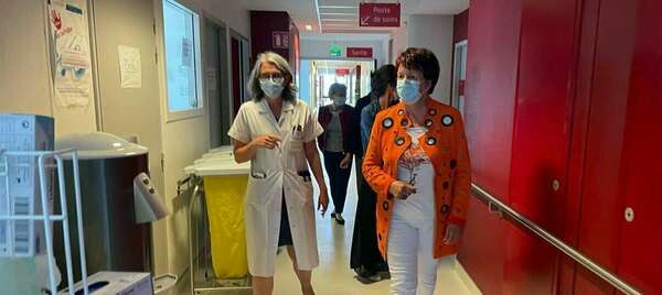 Premier déplacement de mon nouveau mandat au CHCB