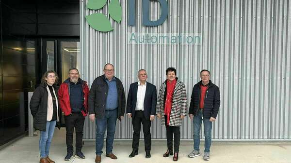 Plumelin : échanges avec les élus locaux et visite de l'entreprise ID Automation