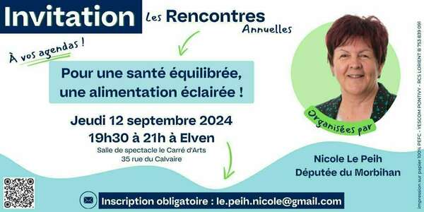Les Rencontres annuelles : "Pour une santé équilibrée, une alimentation éclairée"