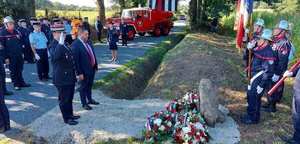 Inauguration d'une plaque commémorative - SDIS 56