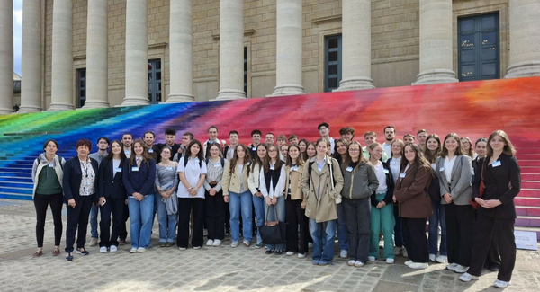Visite de l'Assemblée nationale par les élèves du lycée Jeanne d'Arc Saint-Ivy de Pontivy
