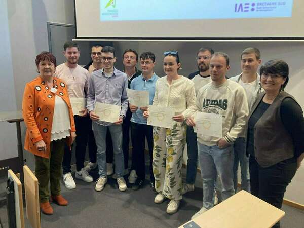 Remise des diplômes de la Licence GOAA  Agri-manager à l'IUT Lorient-Pontivy