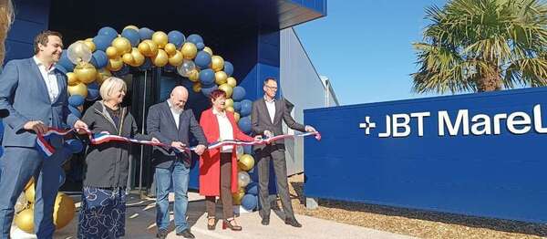 Inauguration de l'agrandissement  de JBT Marel à Baud