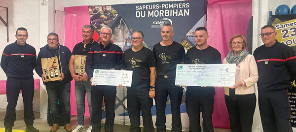 Cérémonie de remise des dons  Baud Pompiers Solidaires (Baldi Rose)