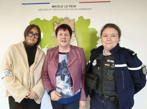 Échanges avec l’adjudante LE DUC, du groupement de Gendarmerie de Baud référente en matière de violences intrafamiliales