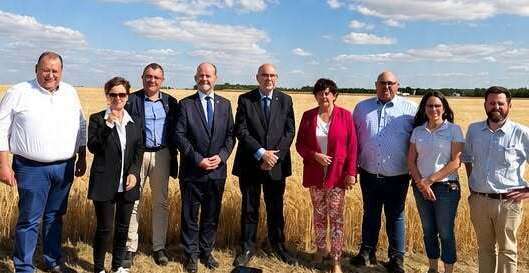Visite de la station de recherche et d'expérimentation ARVALIS de Boigneville, en Essonne