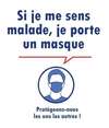 Image si je me sens malade, je porte un maque
