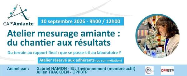 Atelier — Mesurage amiante
