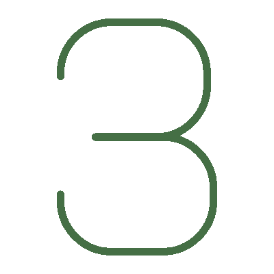 Wired outline 2433 number 3 hover draw  2 