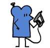 souris avec pistolet a clou
