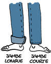 difference de longueur de jambes